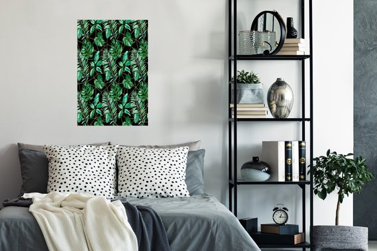 Poster Bladeren - Groen - Abstract - 60x90 cm