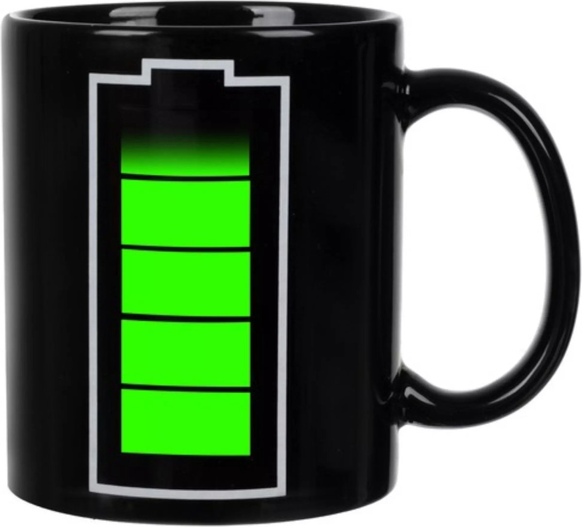 Ruhhy Magic Mug 330ml - Thermosensitieve Batterij - Uniek Keramisch Ontwerp