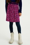 Close-up van de tailleband van een donkerblauwe legging met 'EASY THERE' tekst.