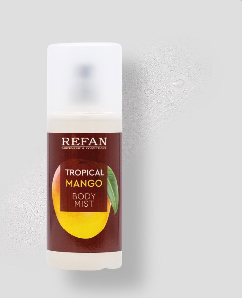 Goedkoopste Refan natuurlijke Tropical Mango - body mist - antiallergisch toilette water 125ml