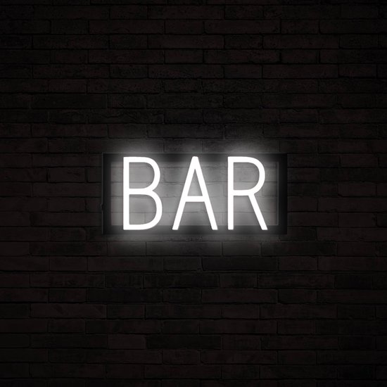 BAR - Lichtreclame Neon LED bord verlicht | SpellBrite | 34,2 x 16 cm | 6 Dimstanden & 8 Lichtanimaties | Reclamebord neon verlichting
