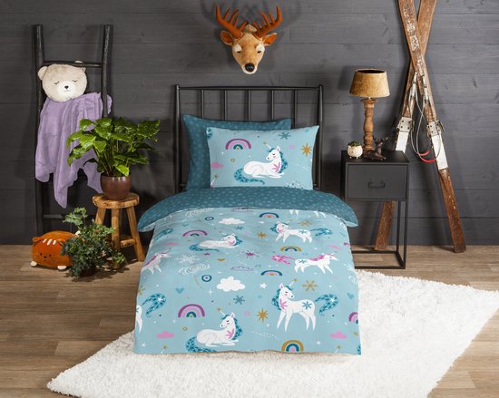 Good Morning Housse de couette Snowycorn Flanelle