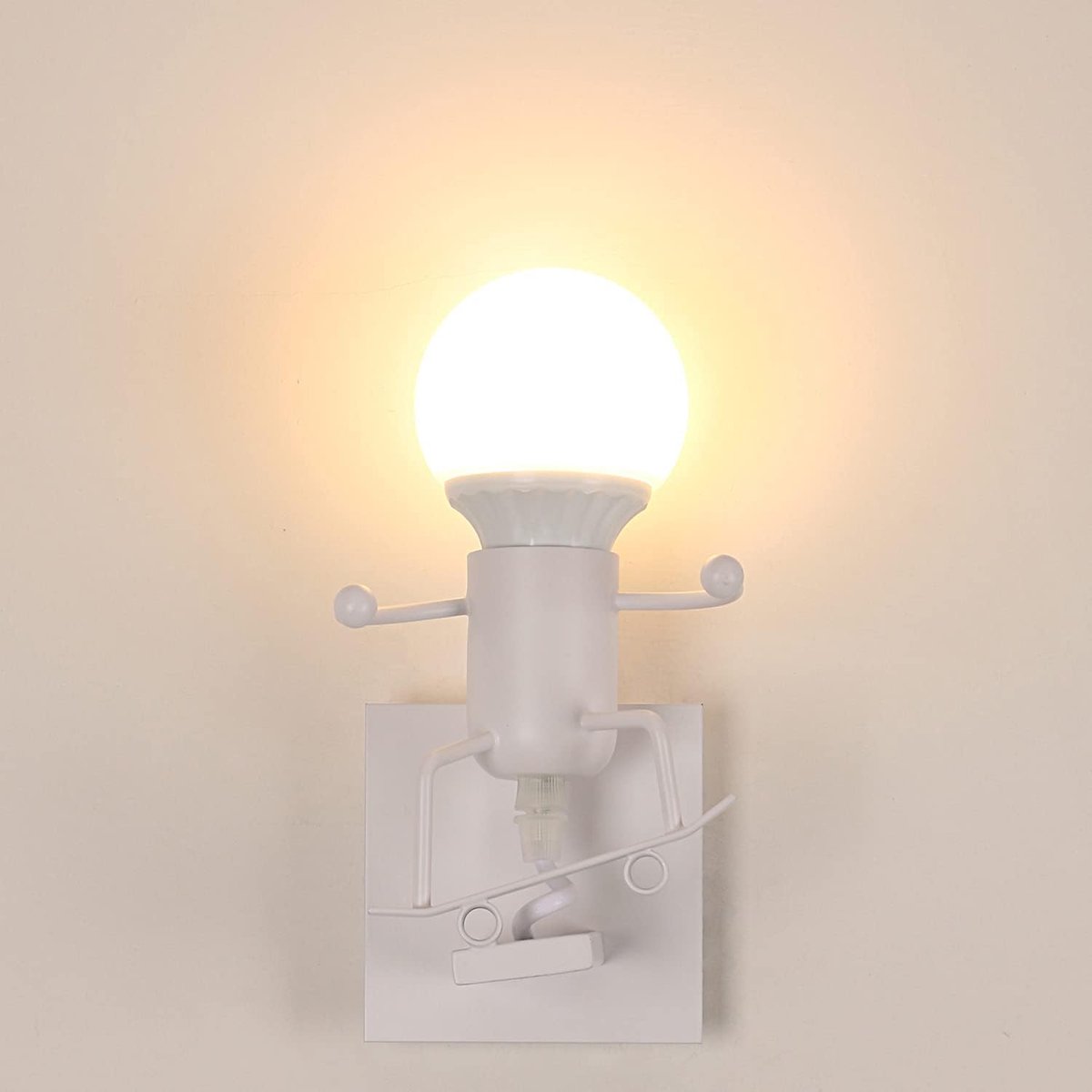 Goeco Wandlamp - 19cm - Klein - E27 - Vintage Industriële Wandlamp - Lamp Niet Inbegrepen