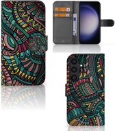 GSM Hoesje Geschikt voor Samsung Galaxy S24 Flip Case Aztec