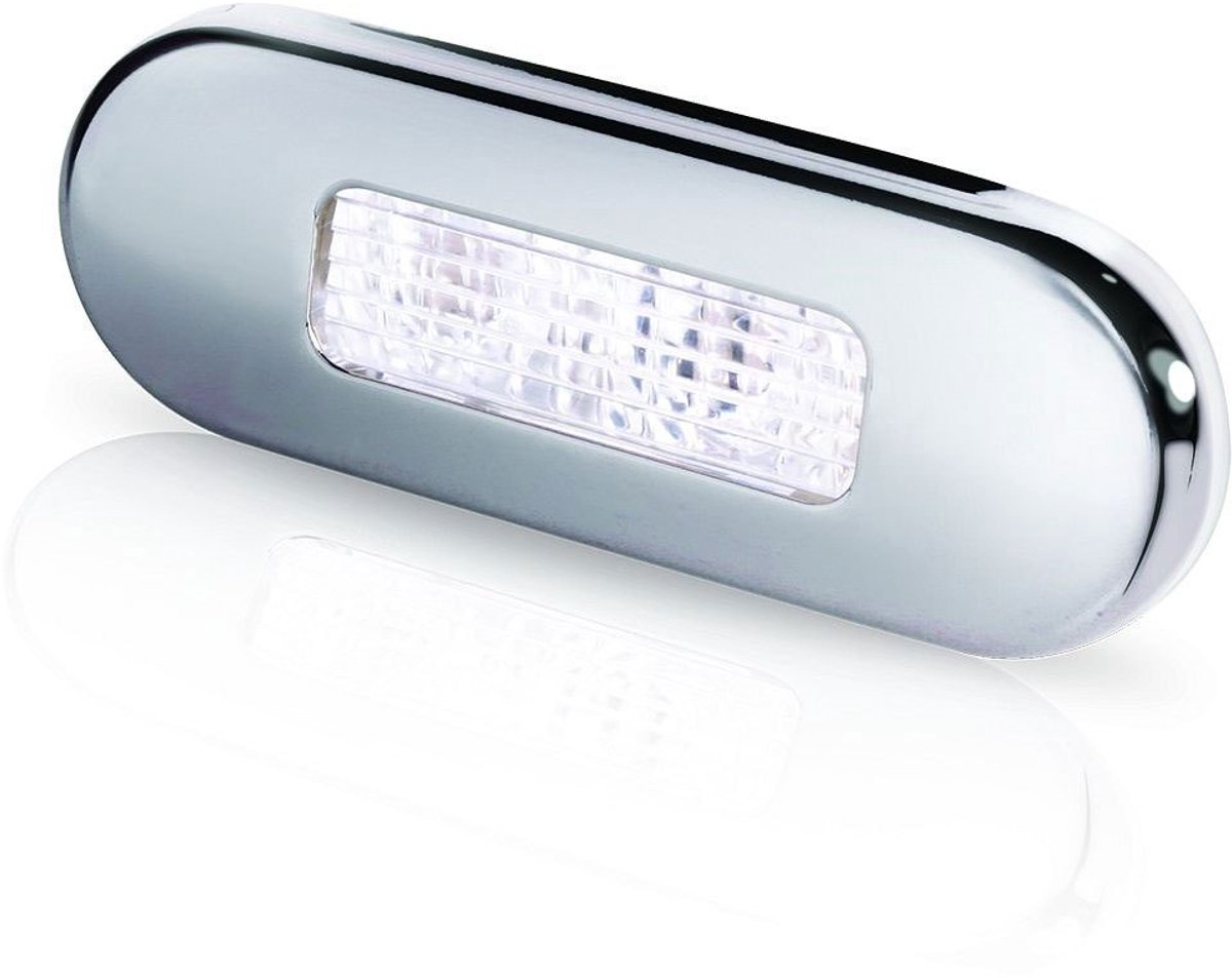 Hella LED-traplamp warmwit gepolijst roestvrij