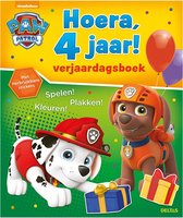 PAW Patrol - Kleurboek - Hoera, 4 jaar - Verjaardagsboek