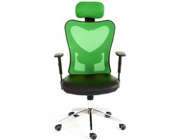 Cosmo Casa Professionele Bureaustoel - Directie Stoel - Draaistoel - Bureau Stoel - Kunstleer - Groen