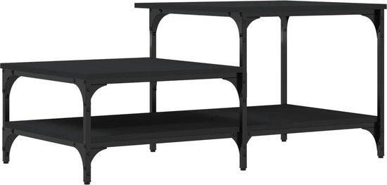 vidaXL-Salontafel-100x50,5x45-cm-bewerkt-hout-zwart
