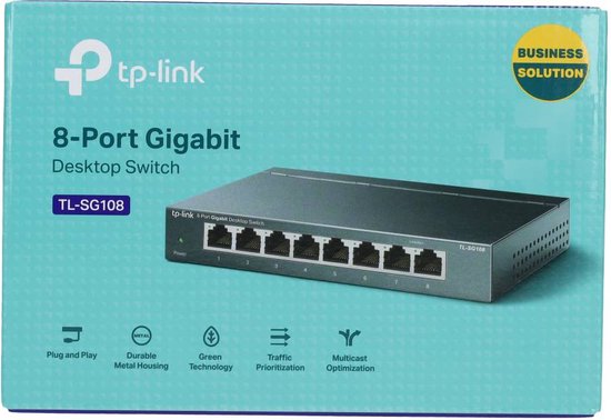 TP-Link TL-SG108 - Netwerk Switch - Unmanaged - 8 poorten - TP-Link