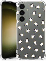 Doorzichtige Silicone Hoesje geschikt voor Geschikt voor Samsung Galaxy S24 Pinguïn