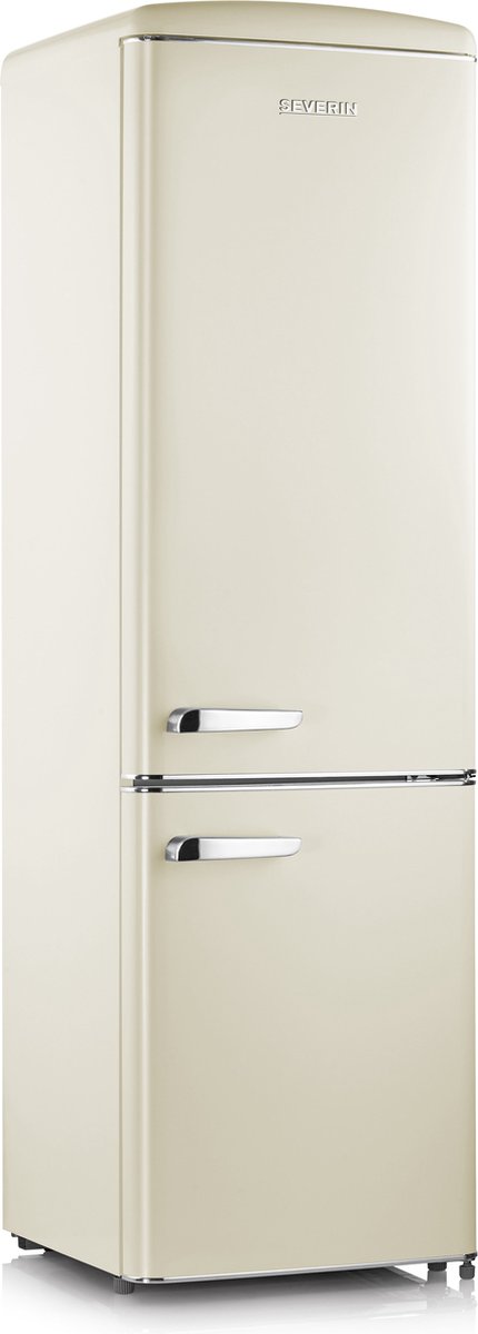 Sevein RKG 8919 - Koelkast vrijstaand - Retro koelvriescombinatie no frost - Creme