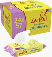 Bol.com Zwitsal - Billendoekjes Sensitive - Alcoholvrij - 2736 Babydoekjes - 48 x 57 - Mega Voordeelbox aanbieding