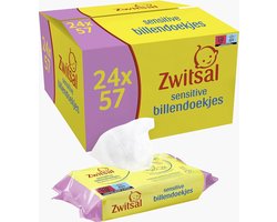 Zwitsal - Billendoekjes Sensitive - Alcoholvrij - 2736 Babydoekjes - 48 x 57 - Mega Voordeelbox