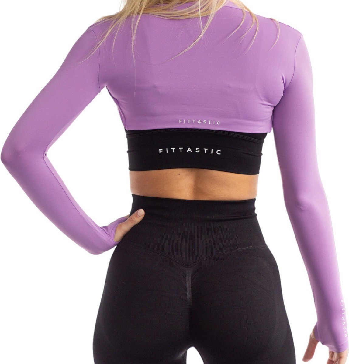 Fittasstic Sportswear Bolero Top Purple (Beschikbaar in verschillende maten)