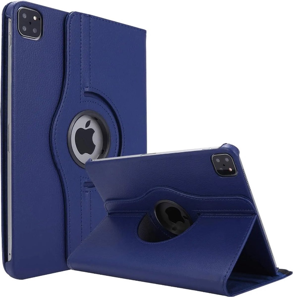 Waeyz - Hoes geschikt voor iPad 10 2022 - 360° draaibaar bookcase - Blauw – 10.9 inch cover beschermhoes met standfunctie