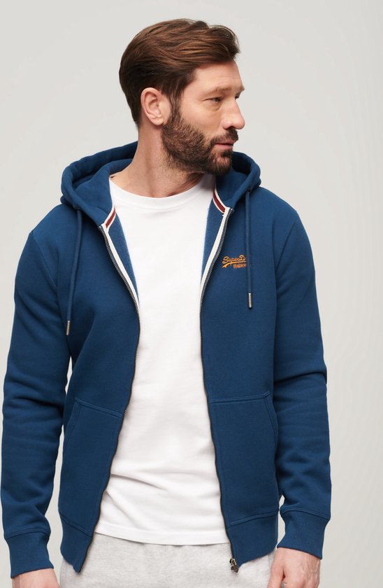 Superdry Cardigan pour Homme ESSENTIAL LOGO ZIP HOODIE - Taille 3XL