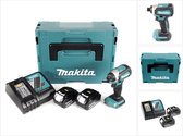 Makita DTD 153 RMJ accu slagmoersleutel 18V 170Nm+ 2x oplaadbare batterijen 4.0Ah + snellader in Makpac 2