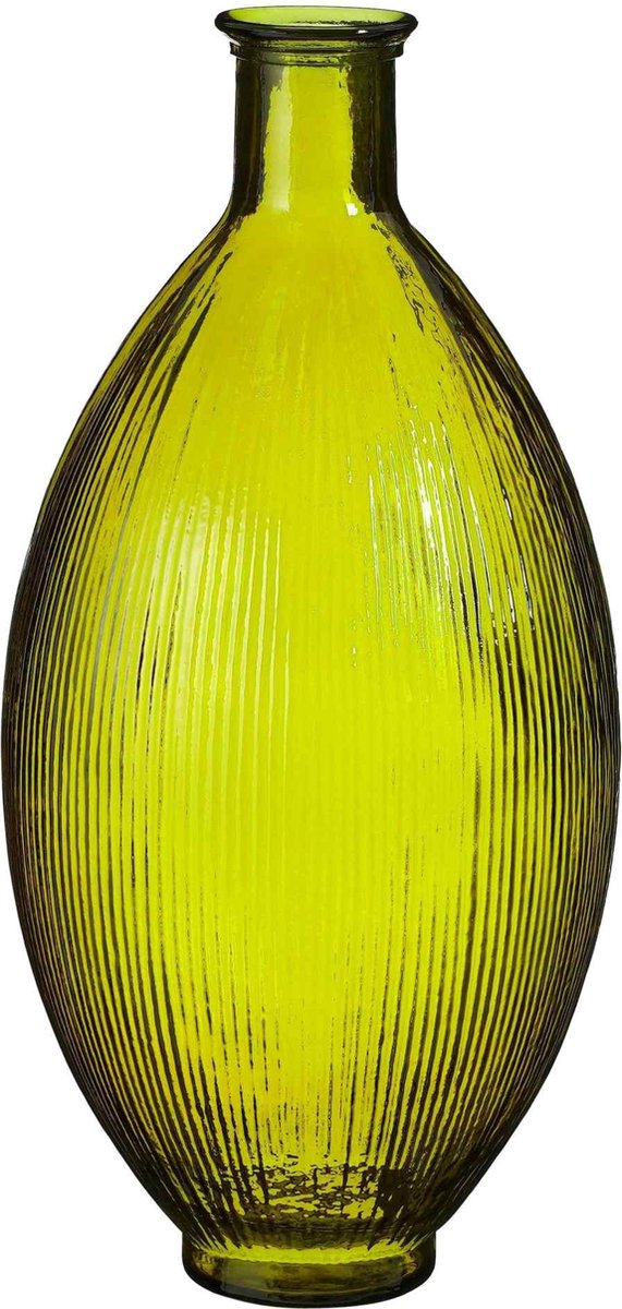 Mica Decorations Vaas Firenza - 29x29x59 cm - Glas - Groen