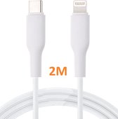 Câble USB C vers Lightning 30w 2m Zwart adapté à Apple iPhone 12, 13, 14, 14 Pro / 14 Pro Max & iPad - Câble de chargeur iPhone - Câble iPhone Câble de charge en nylon