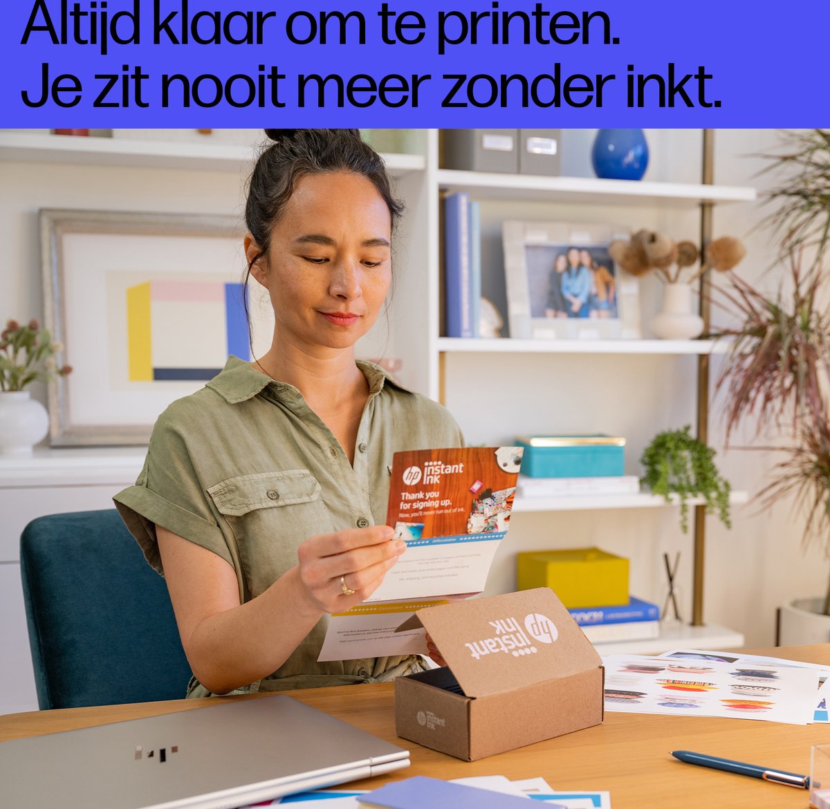 HP OfficeJet Pro 8122e - All-in-One Printer - Geschikt voor Instant Ink - Light Cement — afbeelding 2