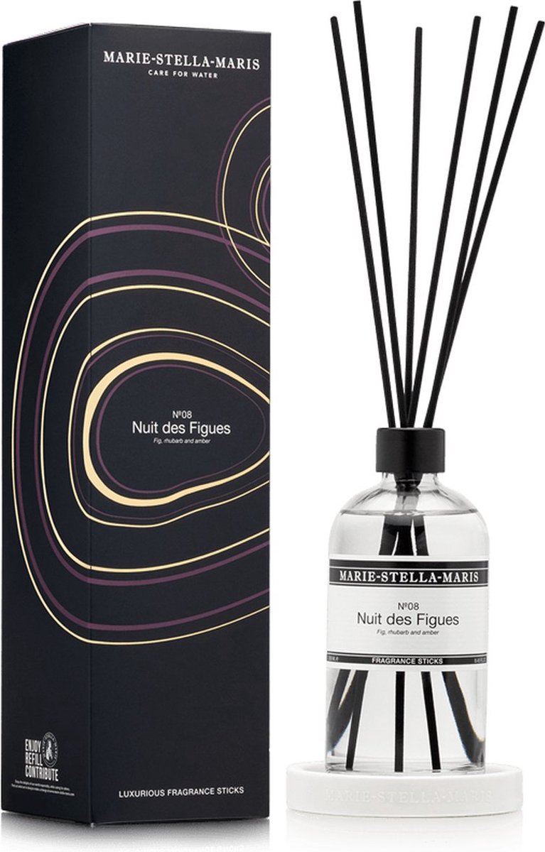 MARIE-STELLA-MARIS - Luxurious Fragrance Sticks Nuit des Figues 2023 - 250 ml - Geurstokjes - Marie-Stella-Maris
