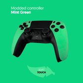 Playstation 5 controller – Mint Green Modded Front & Backshell - Modded Dualsense - Geschikt voor Playstation 5 & PC
