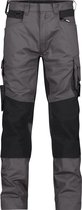 DASSY® Dynax Werkbroek met stretch en kniezakken - maat 56 - ANTRACIETGRIJS/ZWART