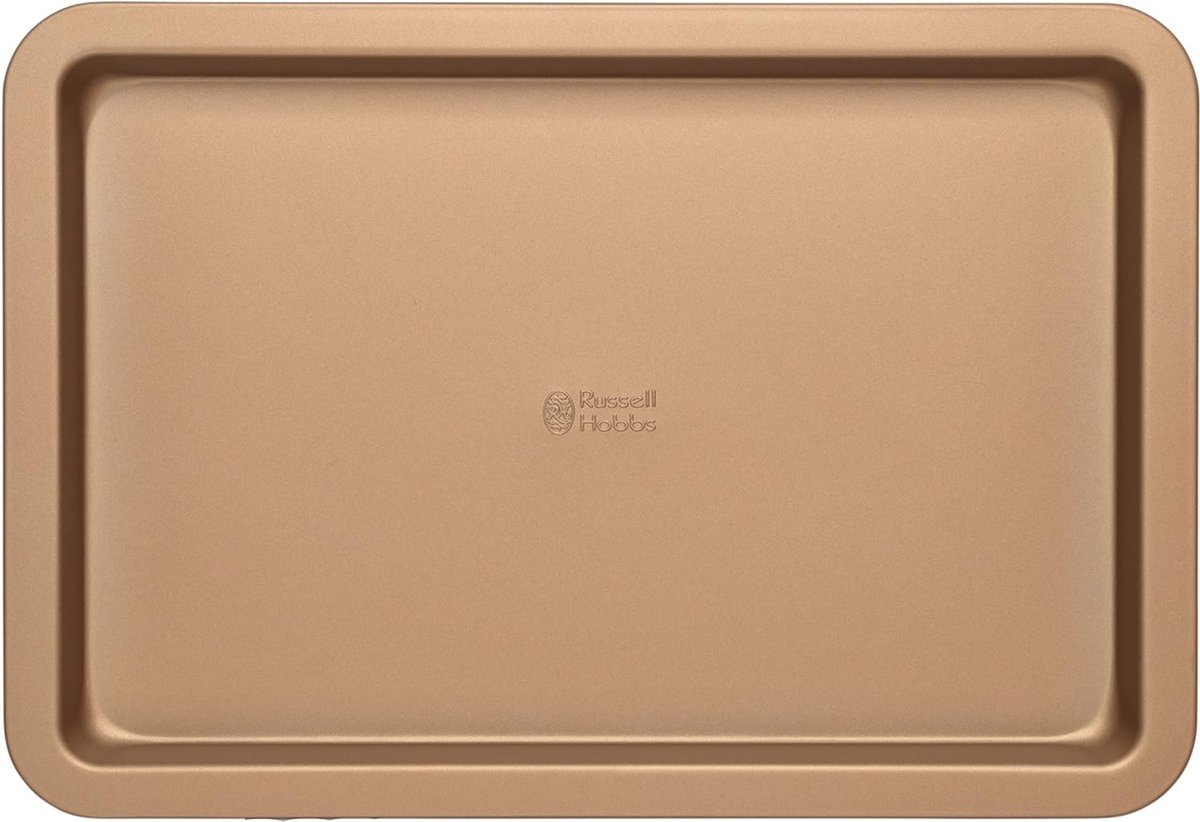 Opulence 37cm bakplaat grote ovenschaal met antiaanbaklaag rechthoekige ovenplaat bakvormen van koolstofstaal PFOA-vrije groentebakplaat ovenvast tot 220 °C goud
