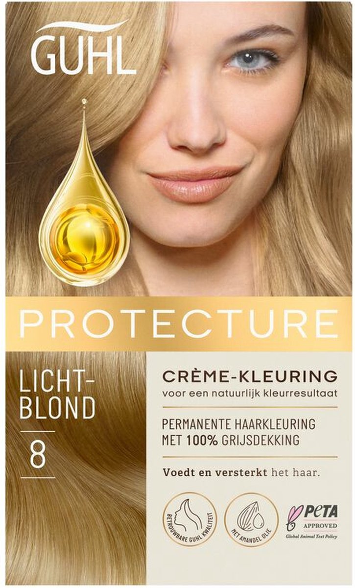 Guhl Beschermende - No. 8 Lichtblond - Crème-kleuring - Haarverf