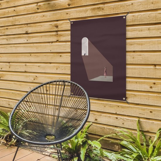 Affiche de jardin - Fille - Vogel - Vintage - Décoration murale - Décoration de jardin - Affiche extérieure - 60x80 cm