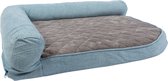 Duvoplus - Dierenkussen - Hond - Foam Bed Tweed Sky S - 80x60x20cm Blauw/zwart - 1st