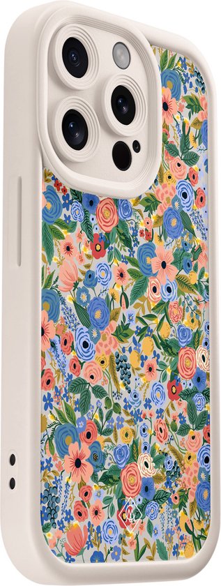 Casimoda® - Coque iPhone 15 Pro - Jardin fleuri - Coque téléphone unie - TPU