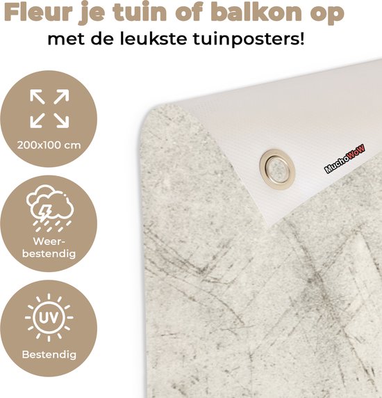 Schuttingposter Quotes - Je t'aime - Ik hou van jou - Frans - Liefde - 200x100 cm - Tuindoek