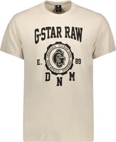 G-Star RAW T-shirt Collegic R T D24447 D593 Whitebait Mannen Maat - L