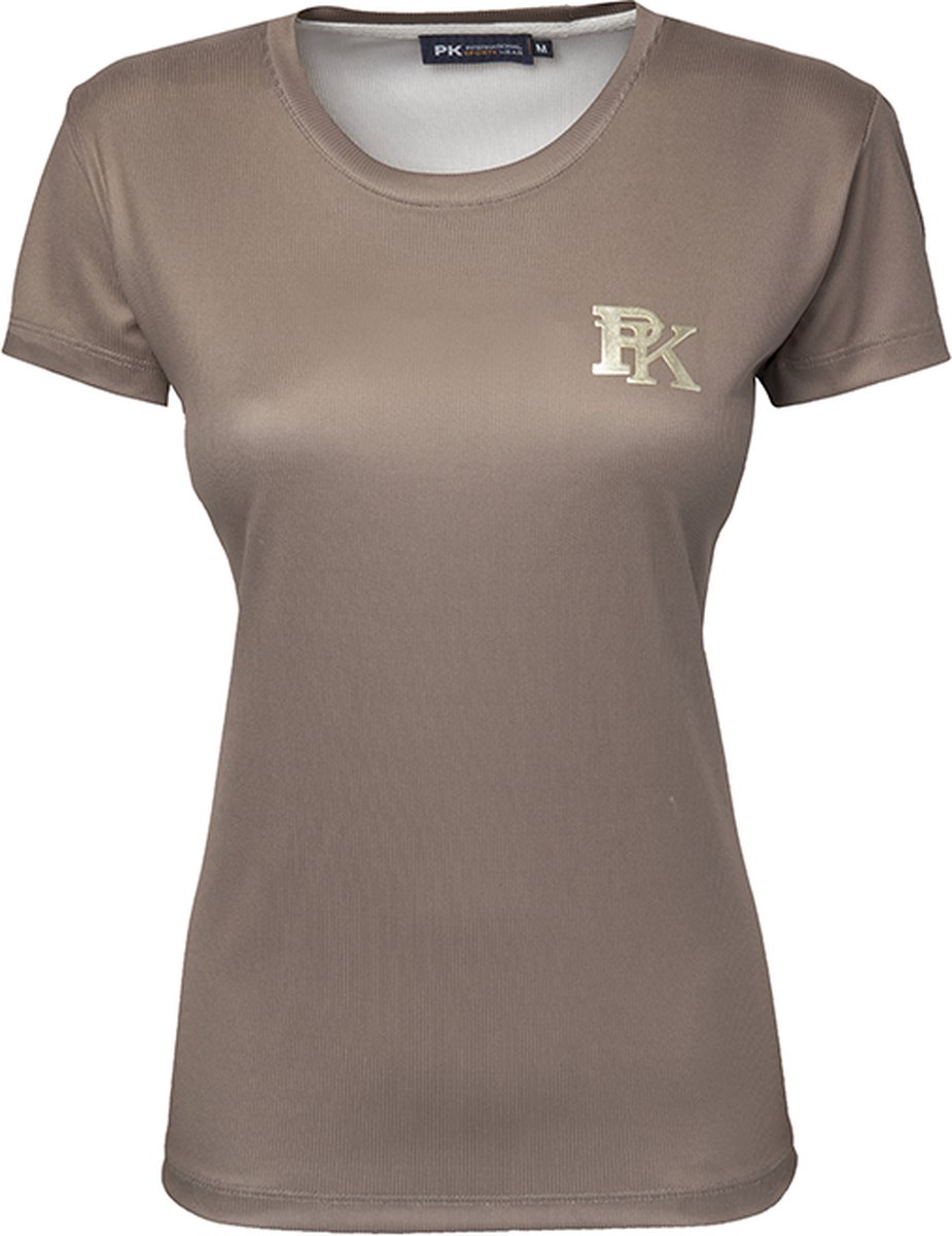PK International - Ribstof - Shirt - Perle - Lichtbruin/beige - Sepia - XL/42