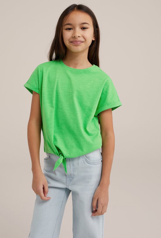 T-shirt WE Fashion Filles avec bouton