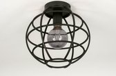 Lumidora Plafondlamp 73658 - Plafonniere - EGOR - E27 - Zwart - Metaal - ⌀ 28 cm