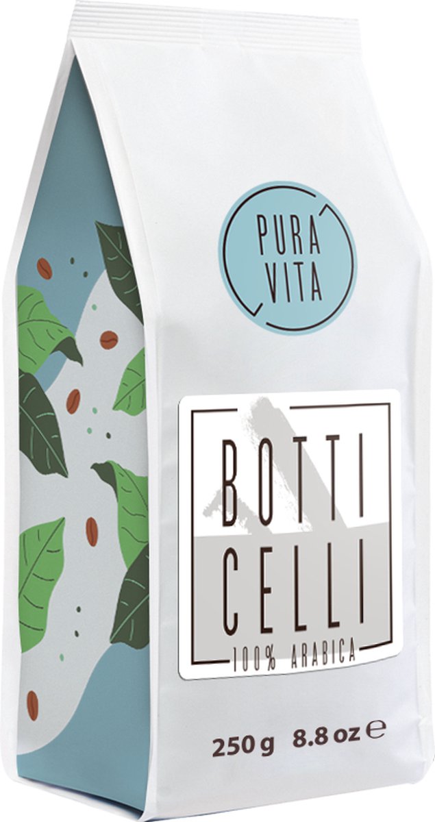 Goedkoopste Pura Vita Botticelli roasted w.b. coffee 250grm, 3x250grm