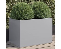 vidaXL - Plantenbak - 62x40x39 - cm - gegalvaniseerd - staal - zilverkleurig