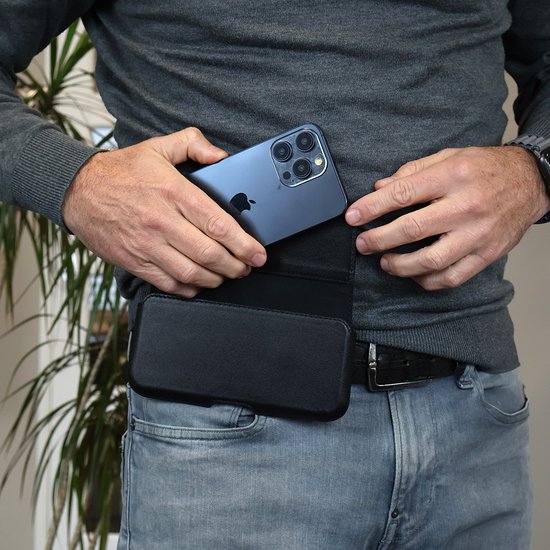 Étui De Ceinture Holster Pour Sony Xperia PRO-I - Cuir Synthétique Et Feutre - Noir - Neuf