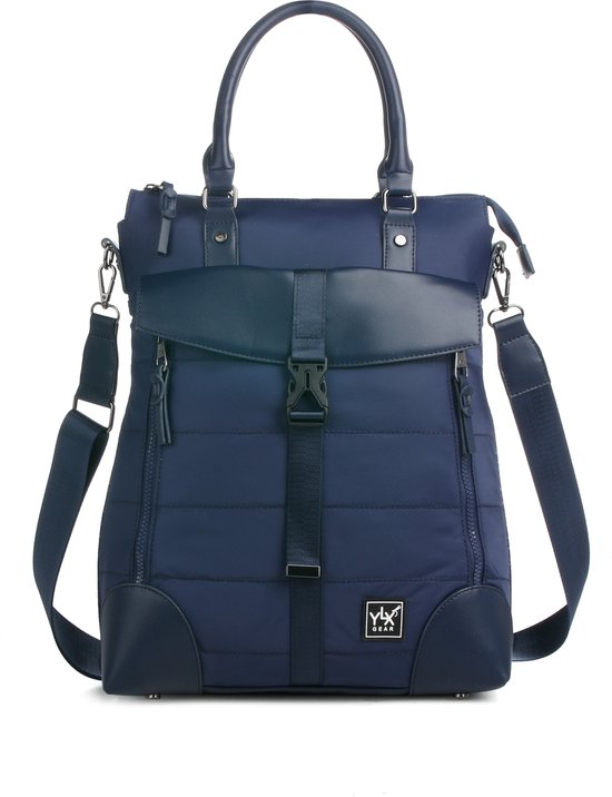YLX Reed Backpack | navy blue | Rugzak | Blauw. Dames, vrouwen, laptoprugzak. Laptop tas. Gemaakt van gerecycled plastic. Eco-friendly