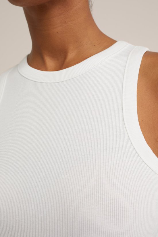 WE Fashion Débardeur femme côtelé