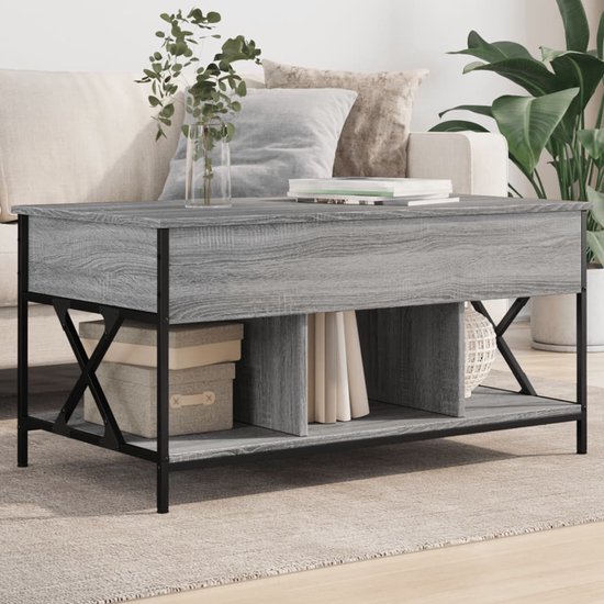 vidaXL-Salontafel-100x55x50-cm-bewerkt-hout-en-metaal-grijs-sonoma