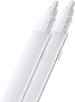 HOFTRONIC - Q-series – 2-pack LED TL armaturen 150cm – IP65 – 48W 5760lm – 120lm/W – 6500K daglicht wit - koppelbaar