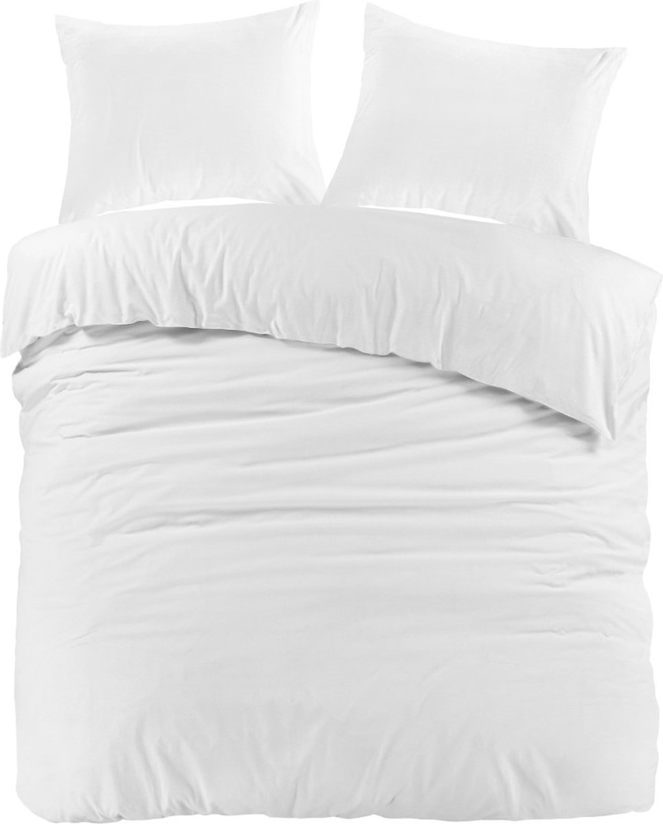 Day Dream Uni Katoen - Dekbedovertrek - Lits-jumeaux - 240 x 200/220 - Ivoor