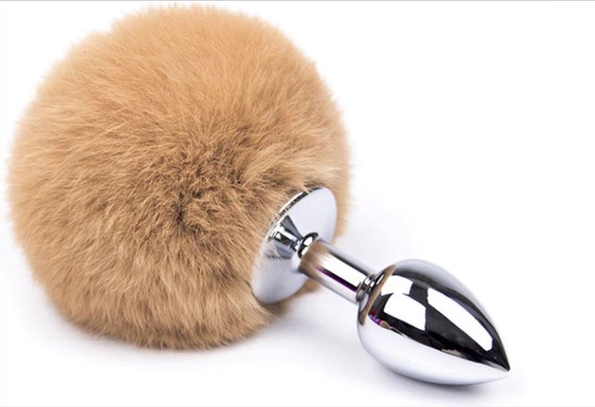 Goedkoopste Fluffy Bunny Tail Butt Plug - Sexspeeltjes - Konijnenstaartje - Slaapkamer Spannend - Partner - van Heble®