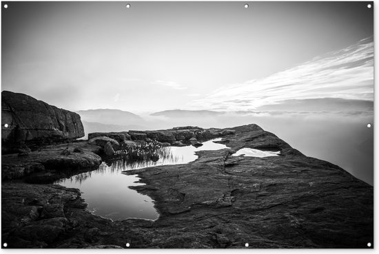 Natuurfoto zwart-wit - Tuinposter - Tuindoek