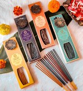 Song of India - Ayurveda Incense sticks Lavender Lemongrass (Tridosha) 25 gram with Metal hanging burner - Song of India