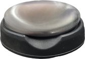 Staal zeep RVS - roestvrijstalen zeep - handzeep - rvs zeep - zeepsteen - tegen nare geuren + zwarte houder - oDaani