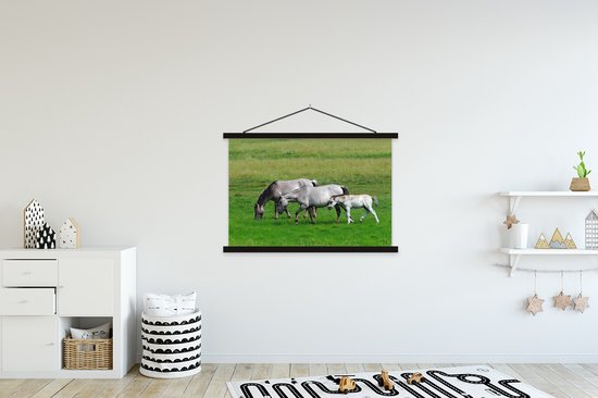 Affiche textielposter Konik Chevaux 150x100 cm